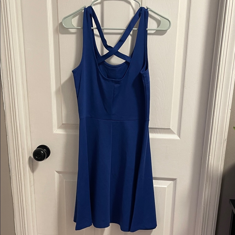 H&M Royal Blue Backless Dress - Picture 2 of 4